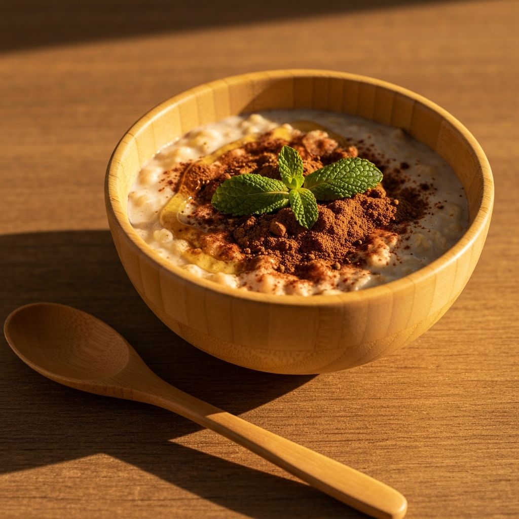 Owsianka z kakao, ashwagandhą i miodem